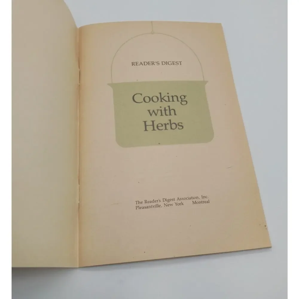 Vintage Booklet Cooking with Herbs Reader's Digest 1978 Recipes